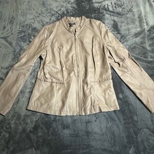 Alfani Leather Jacket, Women Size Medium